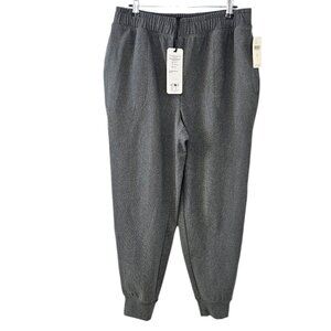 Varley Womens Brushed Rib Slim Cuff Pant, Grey, Jogger, Pull On, Size Medium